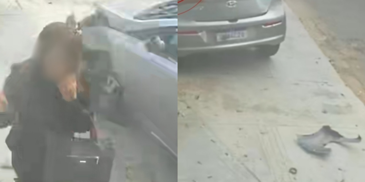 VÍDEO: mulher escapa por pouco de ser atropelada por carro desgovernado em Campo Grande